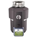 InSinkErator Garbage Disposal, Evolution Septic Assist, Quiet Series, 3/4 HP Continuous Feed, Gray + 1-Pack Bio-Charge Cartridge
