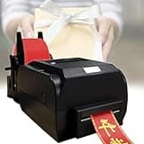 GYDUHYE Satin Ribbon Printing Machine, Digital Ribbon Printer, Label Printer, Foil Stamping Printing Machine, Supports 50+ Languages, 150MM/S, for Christmas Party(Size:108mm)