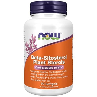 NOW Foods Supplements, Beta-Sitosterol Plant Sterols with CardioAid®-S Plant Sterol Esters and Added Fish Oil, 90 Softgels
