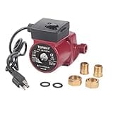 TOPWAY 3/4" NPT 110V Hot Water 3-Speed Circulation Recirculating Pump Circulator Pump for Water Heater System