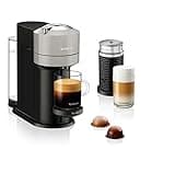 Nespresso Vertuo Next Coffee and Espresso Maker by Breville, with Aeroccino Milk Frother, Light Grey