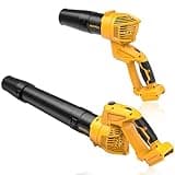 Cordless Leaf Blower Compatible with Dewalt 20V Max Battery, Electric Leaf Blower Up to 500 CFM, 2 Adjustable Angles, 5 Speed Modes, Battery Powered Handheld Blowers for Lawn Care, Yard (Tool Only)