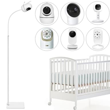 AOZTSUN 67 inch Adjustable Height Baby Monitor Floor Stand Holder for Infant Optics DXR-8 Pro,eufy HelloBaby HB6560/HB6550/Pro/HB65/HB66/HB248,ANMEATE SM935E or Any Cameras with 1/4 Screw Mount