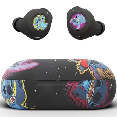 Disney Lilo and Stitch Bluetooth Earbuds w/Charging Case- Wireless Headphones w/Built-in Mic+ Up to 30 Hrs Playtime- Lilo and Stitch Gifts for Girls,Boys,Women,Men,All Fans of Lilo and Stitch Stuff