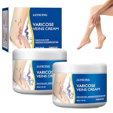 yetary 2 Pcs Varicose Veins Cream for Legs, Spider Varicose Veins ReliefCream, SkinCream for Legs, Cream for VaricoseVeins
