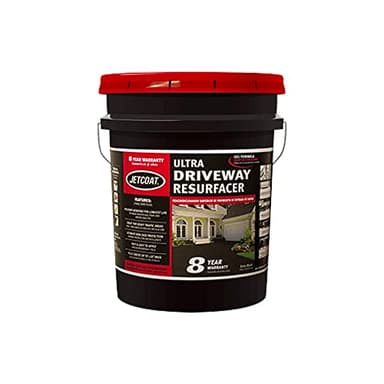 Jetcoat 8-Year Ultra Driveway Resurfacer, Protects and Renews Asphalt Pavement, Fast & Easy to Apply for Long Term Protection, Black (4.75 Gal.)