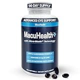 Macuhealth Plus+ Eye Vitamins Supplement for Adults - 90 Day Supply with Lutein, Zeaxanthin, and Meso-Zeaxanthin - Unflavored, Vitamin for Eyes