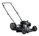 SENIX 21-Inch Gas Push Lawn Mower with 140 cc 4-Cycle Briggs & Stratton Engine, Mulching and Side Discharge, 6-Position Dual Lever Height Adjustment (LSPG-M6)