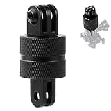 Niewalda 360 Degree Rotation Tripod Mount Adapter, Aluminum 1/4 inch 20 Camera Mount Adapter Compatible with GoPro 12 Black ，Hero10/ 9/8/ 7/6/ 5/ Series,DJI, XiaoYi and Other Action Cameras