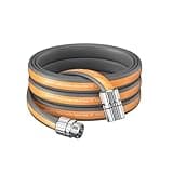 Giraffe Tools Garden Hose 25FT, 5/8" Flexible Lay Flat Water Hose, Custom Length, Leakproof Gardening Hose with Male to Female Fitting, Lightweight Hybrid Hose Pipe for Garden & Yard