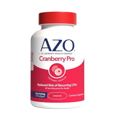 AZO Cranberry Pro, Cranberry Pills for Women & Men, 600mg Pacran, Made with Concentrated Whole Fruit Cranberry Powder to Help Cleanse and Protect The Urinary Tract*, Sugar Free, Non-GMO, 100 Softgels