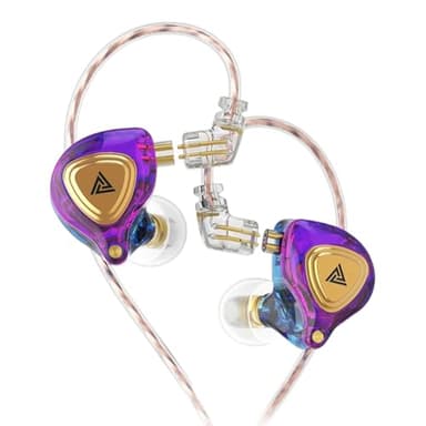 Zx3 Purple No Mic | Qkz Ak3 File Wired Earphone With Microphone Hifi Music Monltor Bass Headphones Noise CanCeIIing Headset For Sport Gaming Earbuds New 2026 High For Reliable Electronic Component