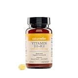 NatureWise Vitamin D3 4000IU + K2 (MK7) 100mcg with Organic Extra Virgin Coconut Oil - Supports Calcium Absorption, Bone & Immune Health - Non-GMO, Soy & Gluten-Free - 30 Softgels[1-Month Supply]