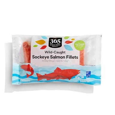 365 by Whole Foods Market Sockeye Salmon Fillets, 10 OZ