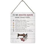 Quilting Supplies Sewing Accessories Quilting Patterns Gifts For Quilters Long Arm Quilting Machine Sewing Supplies Quilt Design Wall Patterns For Sewing Easy Women In My Sewing Room Sign 10x8 In