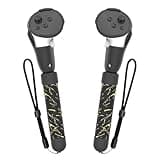 Tyasoleil VR Handle Attachment for Meta Quest 3, Extension Controller Accesories Compatible with Oculus, Gorilla Tag Long Arms Grips, for Beat Saber More Better Experience (Black Gold)