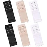 iminoo 6 Pcs Women's Bra extenders 2 Hooks Elastic Bra Extension