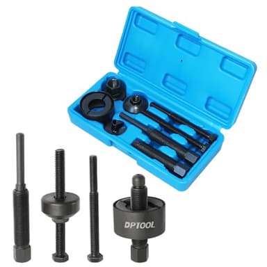 DPTOOL Power Steering Pump Pulley Puller Remove Install Tool Compatible with Ford GM Volkswagen Chrysler Vehicles