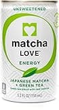 Matcha Love Green Tea Unsweetened Energy Shots, 5.2 Oz, Pack of 20