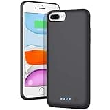 AONIMI Battery Case for iPhone 6s Plus/6 Plus/7 Plus/8 Plus, [8500mAh] Portable Charging Case Rechargeable Extended Battery Pack Protective Charger Case for iPhone 6 Plus/7 Plus/8 Plus Black