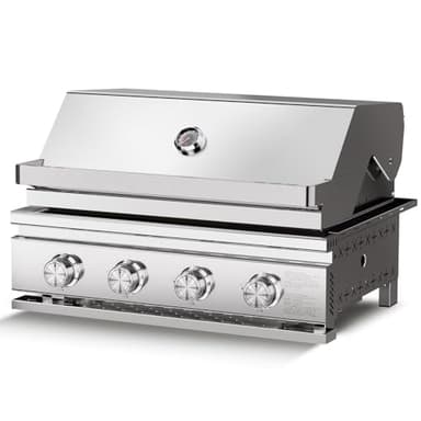 Premium Built In 4 Burner Propane Gas Grill, ALL-Thickened 304 Stainless Steel, 32,000 BTU with 516sq.in. Cooking Space, Baking Tray & Grates,for Patio Backyard Parties Barbecue