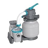 Bestway 1,500 Gallon Sand Filter Pump for 300 to 11,200 Gallon Above Ground Outdoor Swimming Pools with ChemConnect Clean Water Dispenser