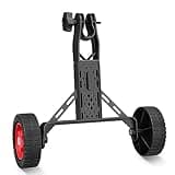 Adjustable String Trimmer Support Wheel Attachment,Upgrade Design Lawn Mower Auxiliary Wheels Suitable for Most mowers Shaft Tubes of 25mm/26mm and 28mm (Black)