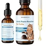 Joint Supplement for Cats - Glucosamine & Chondroitin Drops - Arthritis Relief for Senior Cats - Hip & Joint Care for Indoor Cats - Cat Supplements & Vitamins - 59ML