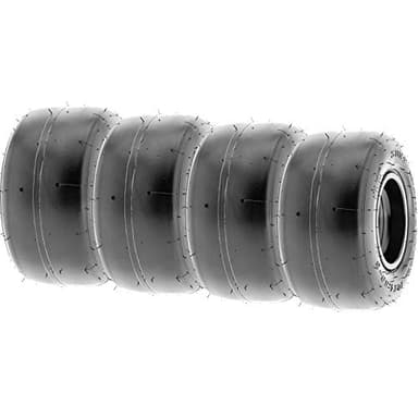 SunF 10x4.5.00-5 10x4.5.00x5 Race Go Kart Tire 4 PR K001 - SET of 4