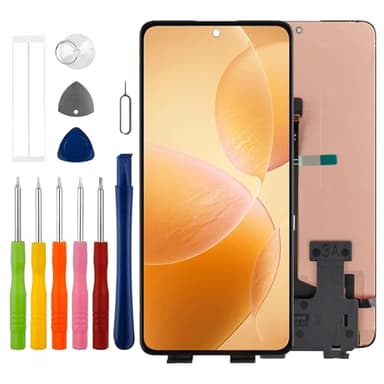6.67" AMOLED Screen Compatible with Xiao-mi Poco X6 Pro 5G 2311DRK48G, 2311DRK48I LCD Display Touchscreen Digitizer Assembly with Repair Tools Kit,Support Fingerprint