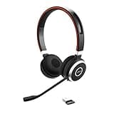 Jabra Evolve 65 MS Wireless Headset, Stereo – Includes Link 370 USB Adapter – Bluetooth Headset with Industry-Leading Wireless Performance, Advanced Noise-Cancelling Microphone, All Day Battery