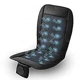 Zone Tech Cooling Car Seat Cushion - Black 12V Automotive Adjustable Temperature Comfortable Cooling Car Seat Cushion