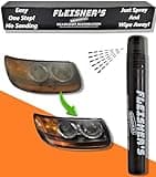 FLEISHER’S ORIGINAL HEADLIGHT RESTORATION SPRAY – Cleans yellow haze off car headlights One step kit No sanding or tools Saves the original UV coating! Just spray the headlight and wipe off with towel