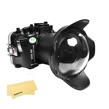 Seafrogs Underwater Housing for Canon EOS R5 +WA005A 6" Dome Port Kit 40M/130FT Waterproof Housing Proteive Hard Case for Canon R5+ 24-105mm Lens