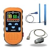 CMI Health Rechargeable Pulse Oximeter - Continuous Infant Monitoring (Up to 25 lbs) & Adult Finger Spot-Checking - Adjustable Alarm for Pulse Rate and SpO2 Levels - Carry Case