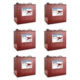 Trojan T-105 GC2 6V 225Ah Deep Cycle Flooded Lead Acid Battery x6