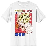 Dragon Ball Z Super Saiyan Goku Kanji Men's White Graphic Tee - 3XL