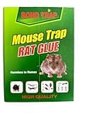 Trible J Mouse & Rat Glue Traps - 9 Pack Large Strong Adhesive Pest Control Boards for Rodents, Cockroach, and Insects - Safe, Non-Toxic Sticky Traps for Home and Commercial Use (881)