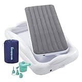 hiccapop Inflatable Toddler Travel Bed with Safety Bumpers [4-Sided], Portable Toddler Bed for Kids, Toddler Air Mattress, Kids Air Mattress - Grey