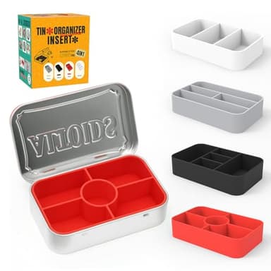 Wzporzst Organizer Inserts Compatible with Altoids 1.76oz Mint Tins for Personal Storage (Random Color)