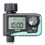 RAINPOINT Sprinkler Timer, Programmable Water Timer for Garden Hose, Outdoor Soaker Hose Timer with Rain Delay/Manual/Automatic Watering System, Digital Irrigation Timer for Yard, Lawn, 1 Outlet