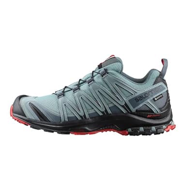 Salomon Men’s XA PRO 3D Gore-Tex Waterproof Trail Running Shoes - Lead/Black/Barbados Cherry - 12