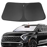 YYCKE Windshield Sun Shade Accessories Compatible with 2023 2024 2025 Sportage for Kia Foldable Sunshade Sun Visor Blocks UV