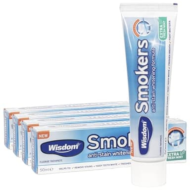 Wisdom Smokers Anti-Stain Whitening Toothpaste, 50ml