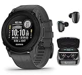 Wearable4U - Garmin Descent G1 Rugged Dive Computer, Multiple Dive Modes with Bundle (+Black Earbuds, Slate Gray)
