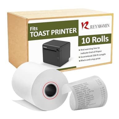 Thermal Printer Paper Roll Compatible for Toast TP200 Printer