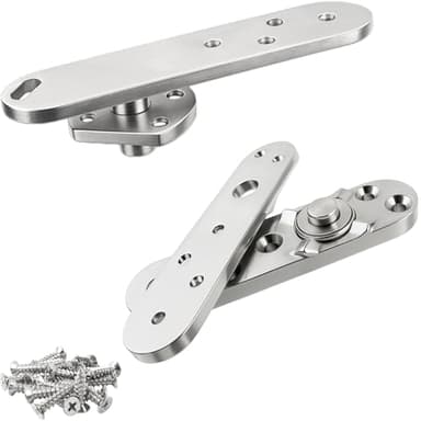 TamBee Heavy Duty Pivot Hinge Hold Open Hidden Door Hinge - 1100 Lbs Load, Locking 90 Degrees, 304 Stainless Steel, Concealed for Secret Doors, Bookshelf Doors and Bookcase Door 4213