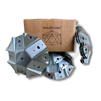 Magidome® Geodesic Dome Connectors- Easy DIY Connector kit for Dome, yurt, Tent, Trellis, pergola, Gazebo, Camping, Gardens, shelter, Festivals.