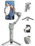 Gimbal Stabilizer for Smartphones, 3-Axis Phone Gimbal, Intelligent Gimbal with Face/Object Tracking, Portable and Foldable, Vlogging Stabilizer for Android and iPhone 15 14 13 12, YouTube TikTok