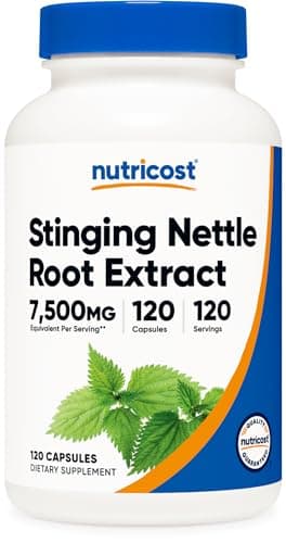Nutricost Stinging Nettle Root Extract 120 Capsules for 120 Servings Per Bottle - Vegetarian, GMO Free and Gluten Free